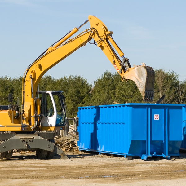 what happens if the residential dumpster is damaged or stolen during rental in Hanna